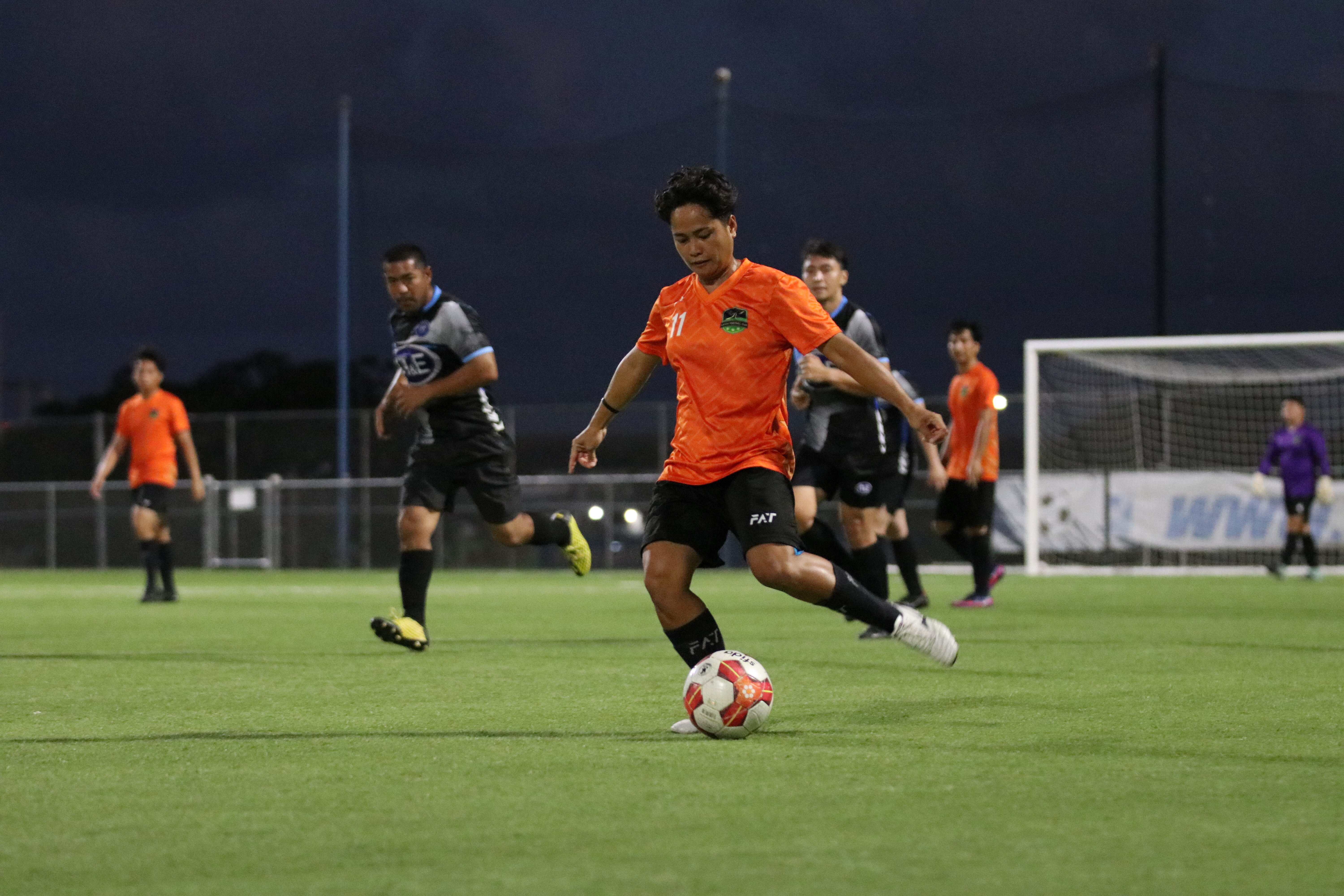 Kanoa men's team in action